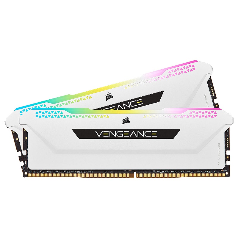 Corsair Vengeance RGB Pro SL DDR4 32GB (2x16GB) 3200MHz CMH32GX4M2E3200C16W White - Slika 2