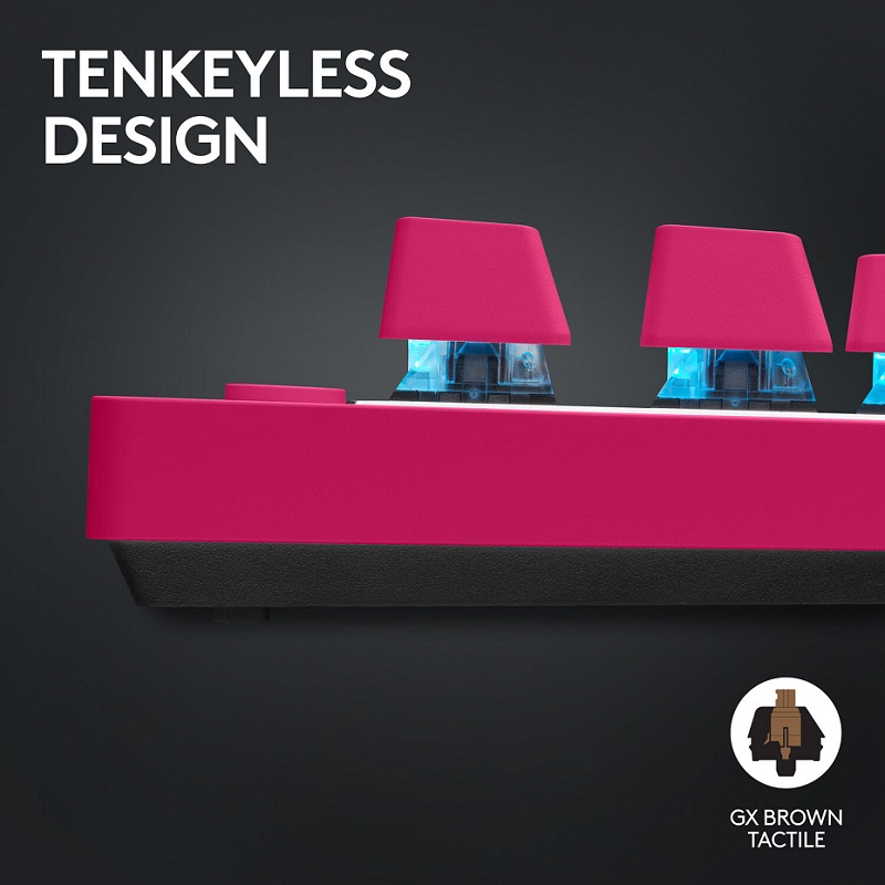 Logitech PRO X TKL RAPID Roze - Slika 2