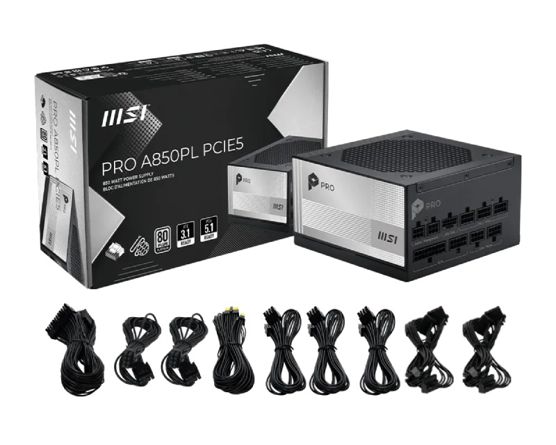 MSI PRO A850PL PCIE5 850W